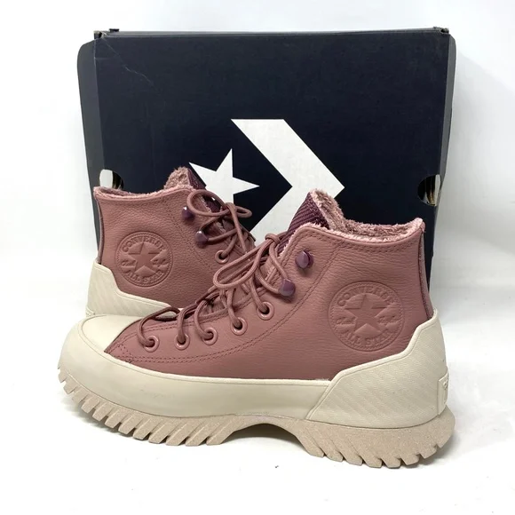 Converse Lugged 2.0 Waterproof Platform High Sneakers Women Saddle Dark A01329C - Picture 8 of 11